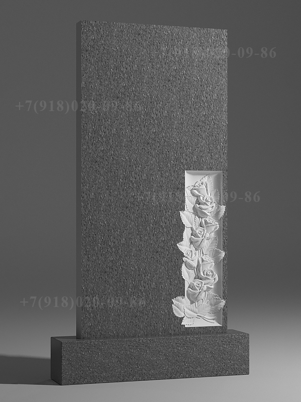 памятник из серого гранита
